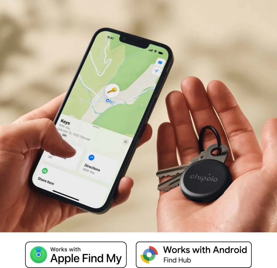 Chipolo LOOP Bluetooth Tracker 6 Stuks - Charcoal