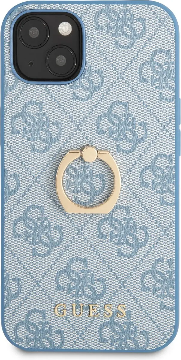 GUESS Logo Backcase iPhone 13 Mini - Blauw - 7598