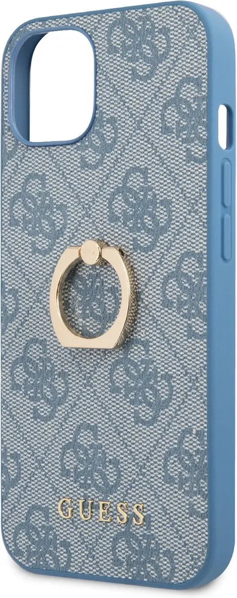 GUESS Logo Backcase iPhone 13 Mini - Blauw - 7598
