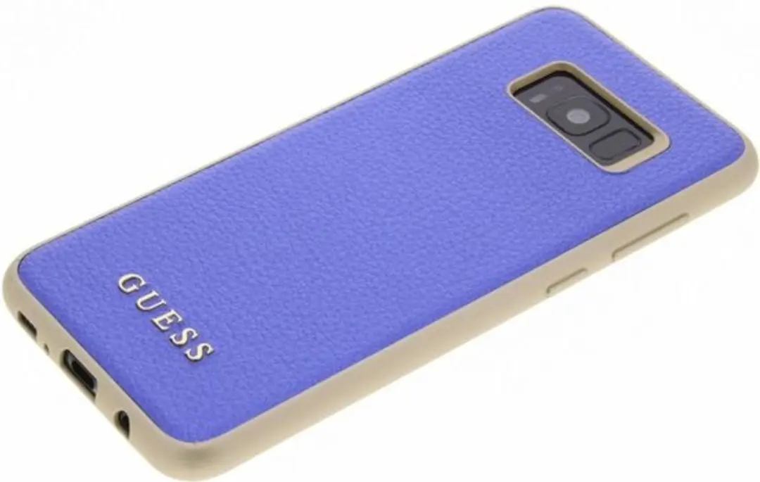GUESS Samsung Galaxy S8+ Hoesje G955U40039501 - Blauw Kunstleer