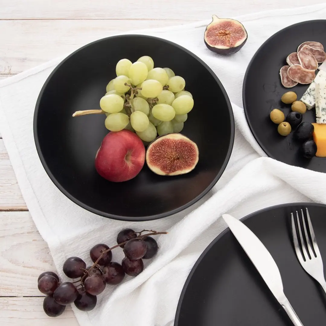 Orion Diep Dinerbord Keramiek 800ml - Ø20,5cm Zwart