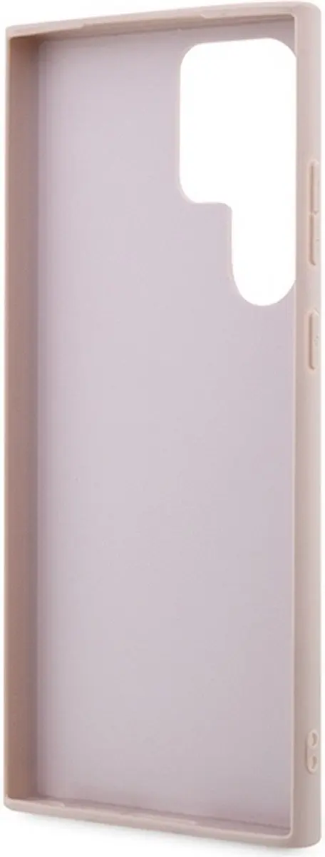 GUESS 4G Printed Stripe Back Case Roze - Samsung Galaxy S23 Ultra