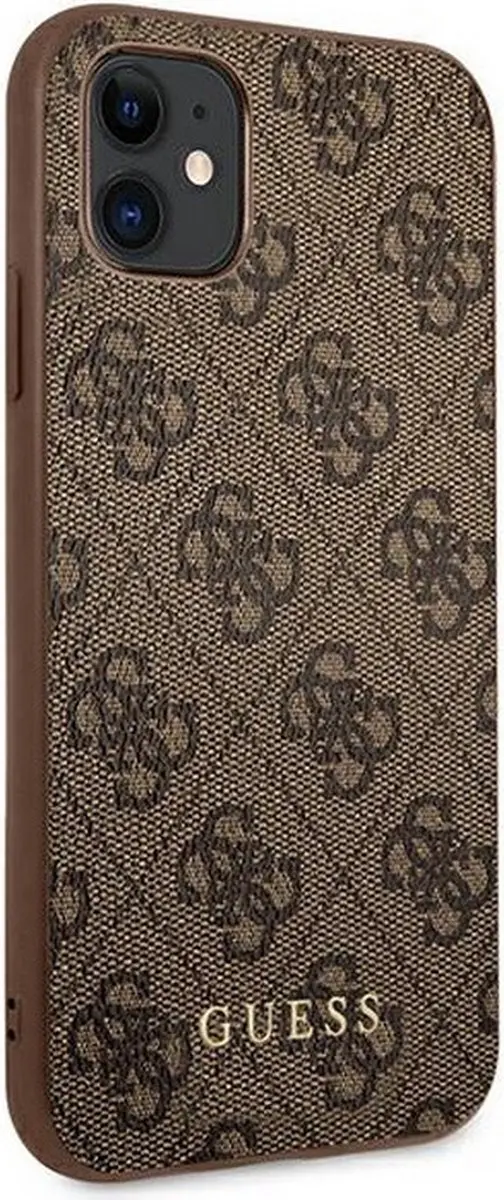 GUESS Backcase Hoesje iPhone 11/XR - Kunstleer Bruin - S212-3 - afbeelding 3 van 5