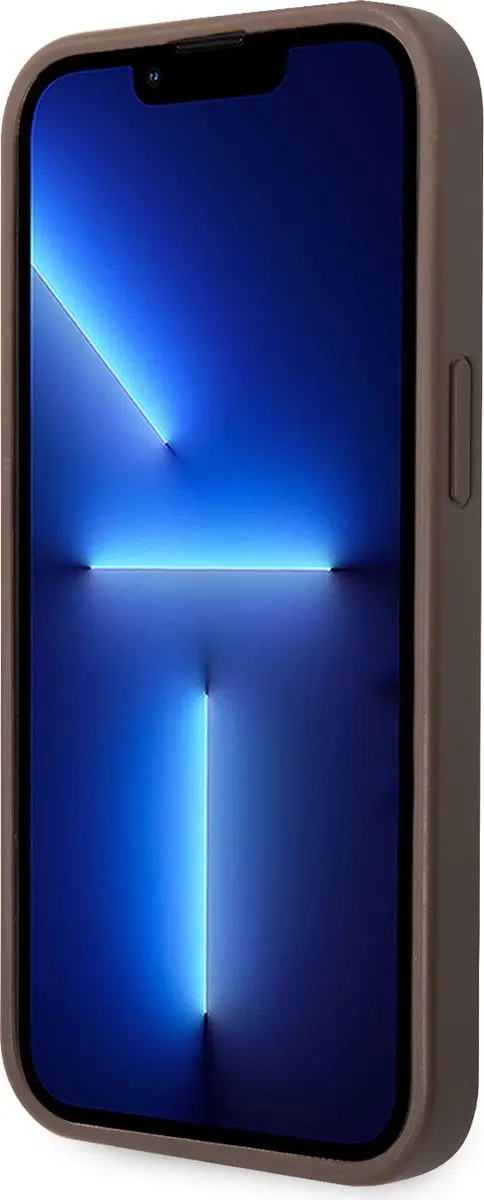 Guess Hoesje iPhone 14 - Big Metal Logo - Bruin - afbeelding 6 van 6