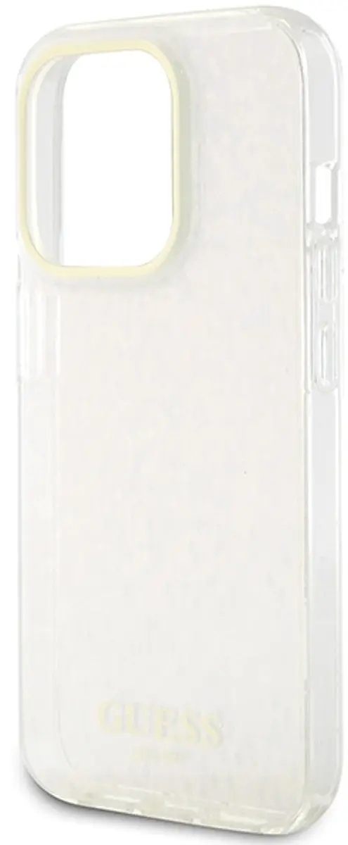 Guess Faceted Mirror Disco Hoesje - iPhone 15 Pro - Roze