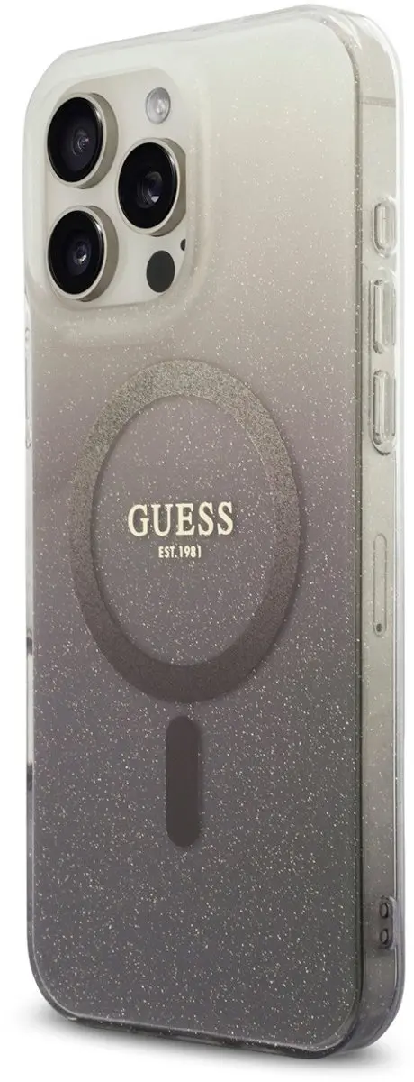 GUESS Telefoonhoesje iPhone 16 Pro Max 3666339455828 - Zwart