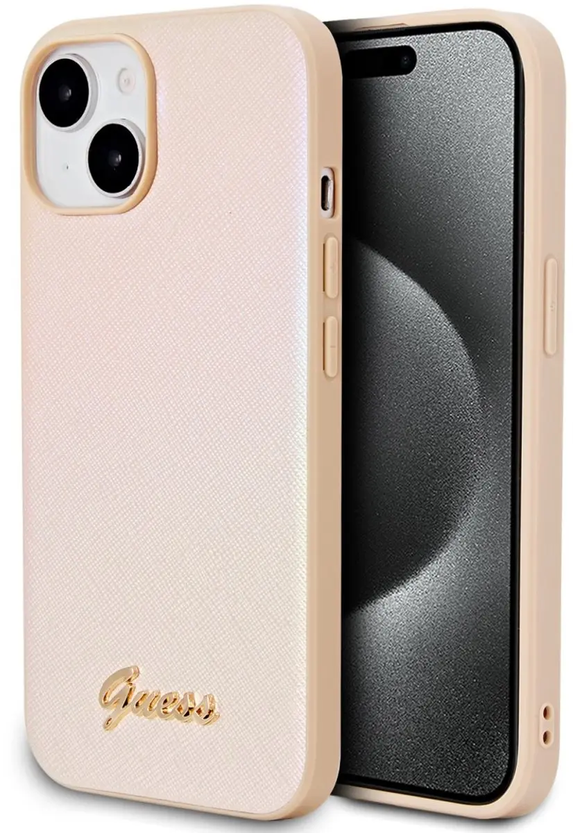 Guess Iridescent Metal Script Back Case