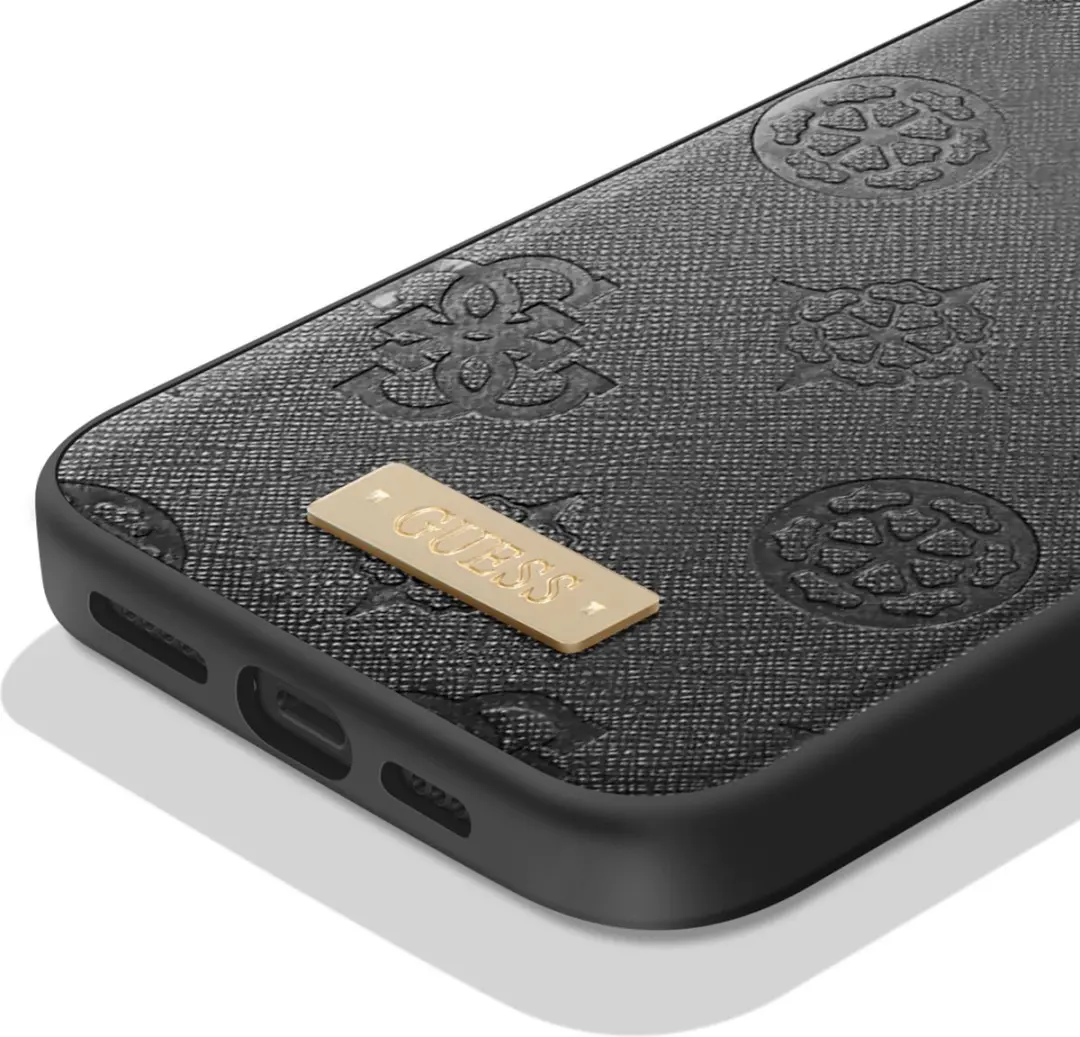 GUESS Hoesje iPhone 13 Pro Max - PU Leer MagSafe - Zwart