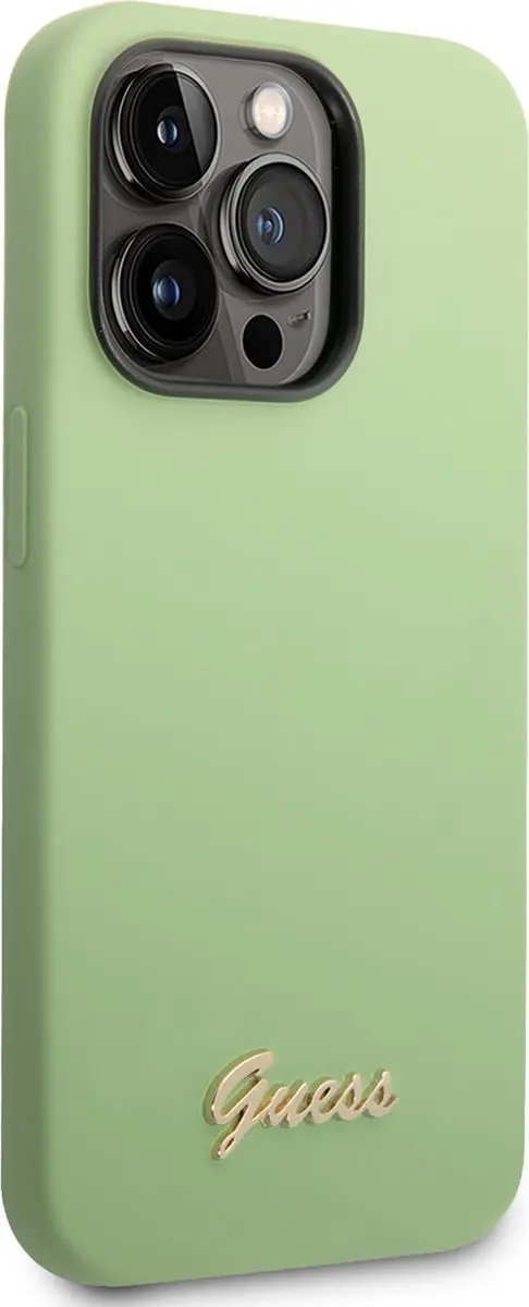 GUESS iPhone 14 Pro Max Silicone Backcover - Groen - 3666339065034