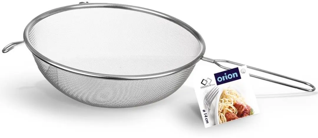 Orion Roestvrijstalen Keukenzeef 14cm - Metaal