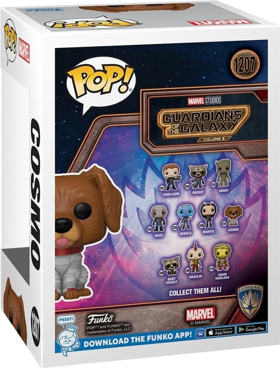 Funko Marvel POP! Vol. 3 Cosmo Verzamelfiguur - 9cm - Multicolor