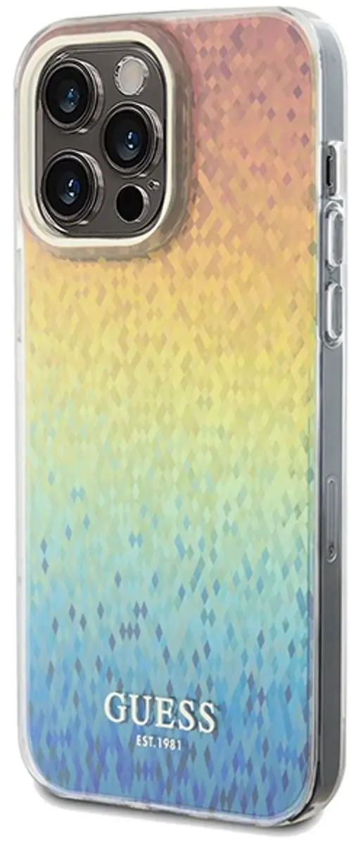 Guess iPhone 13 Pro Max Disco Etui - IML Technologie - Meerkleurig