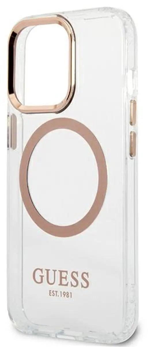 GUESS Translucent Back Case - iPhone 13 Pro Max - Goud - MagSafe - afbeelding 6 van 6