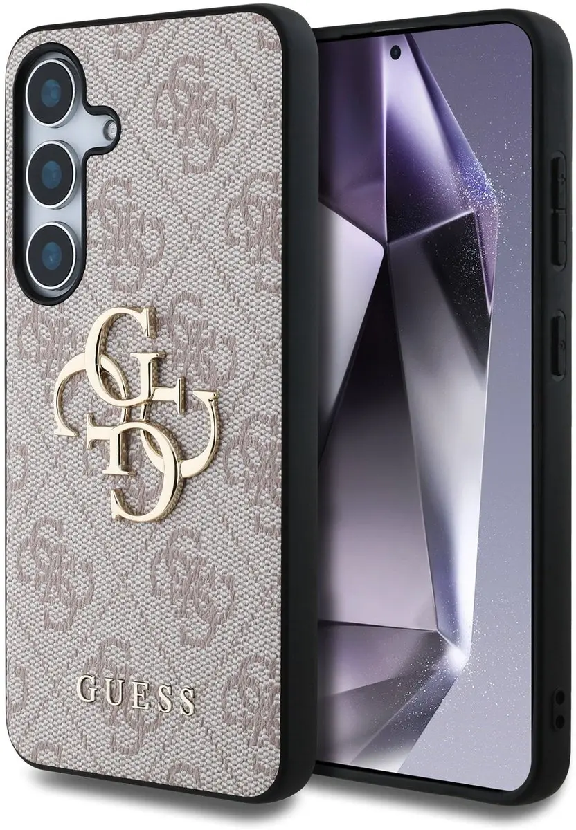 GUESS Metal Logo Hoesje Samsung Galaxy S25 Plus - Roze - MPN 13273