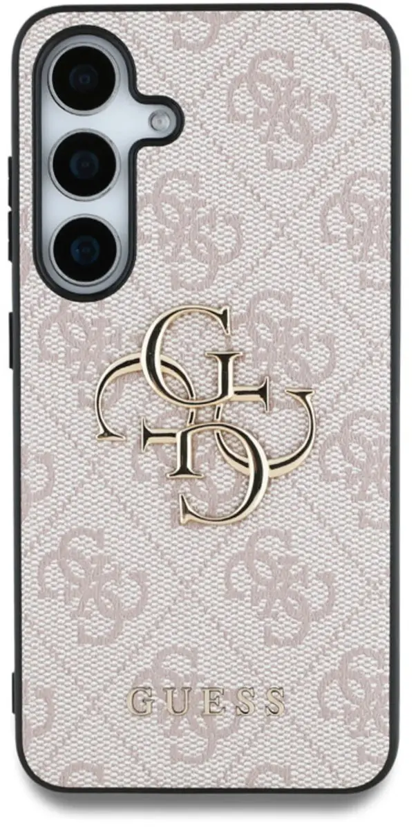 GUESS Metal Logo Hoesje Samsung Galaxy S25 Plus - Roze - MPN 13273