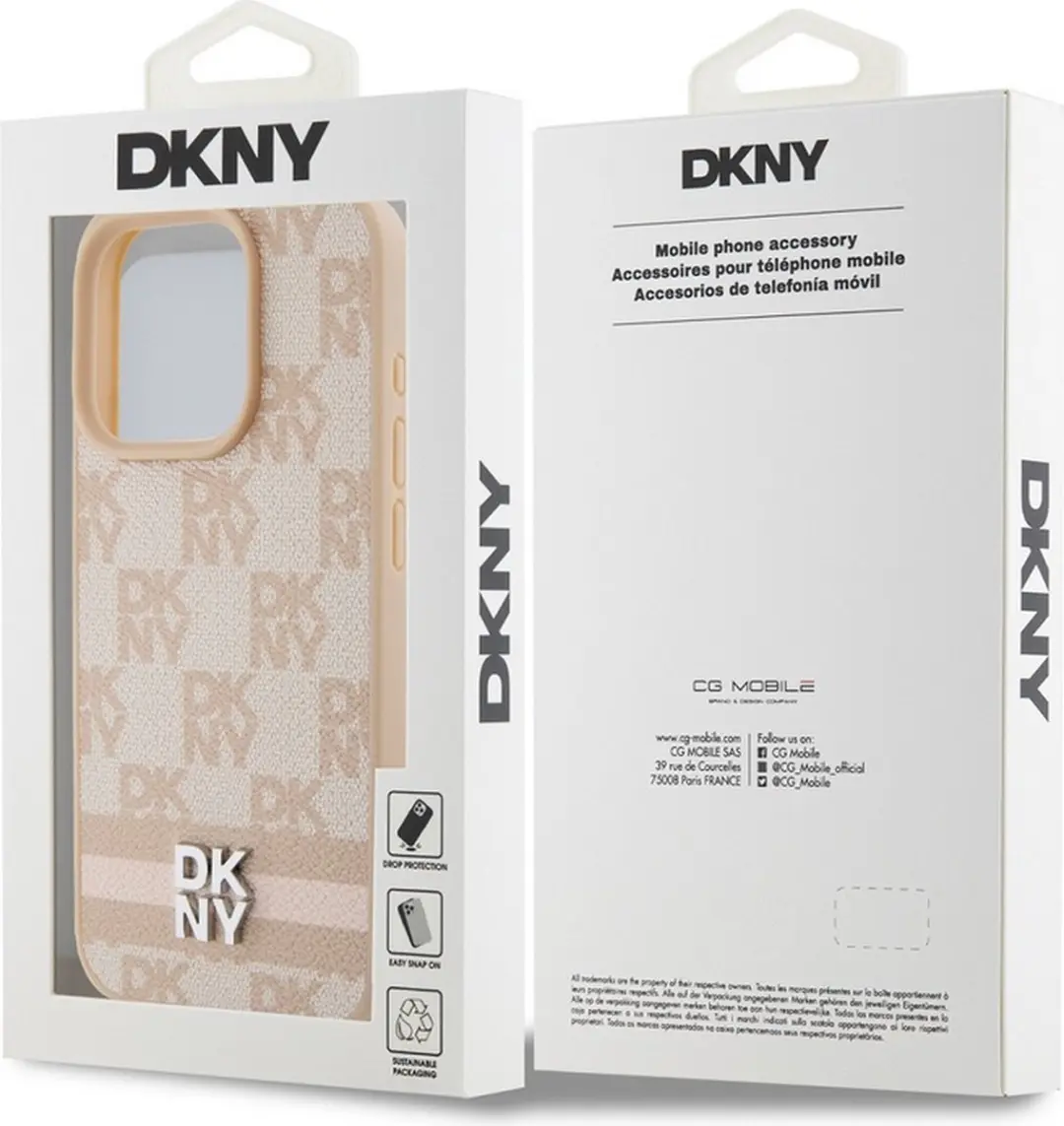 DKNY DKHCP15LPCPTSSP Hoesje iPhone 15 Pro - Roze