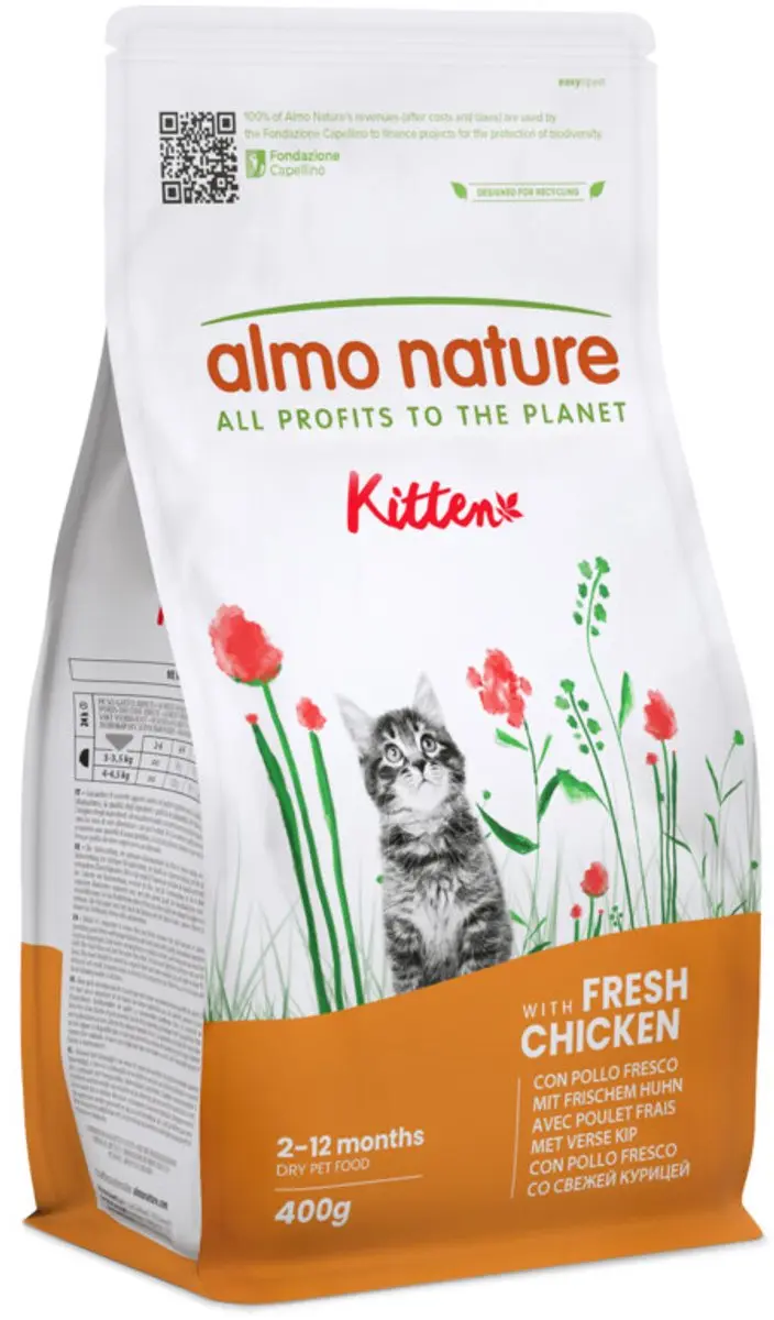 Almo Nature Kitten Kip en Rijst Kattenvoer 400g - afbeelding 6 van 6