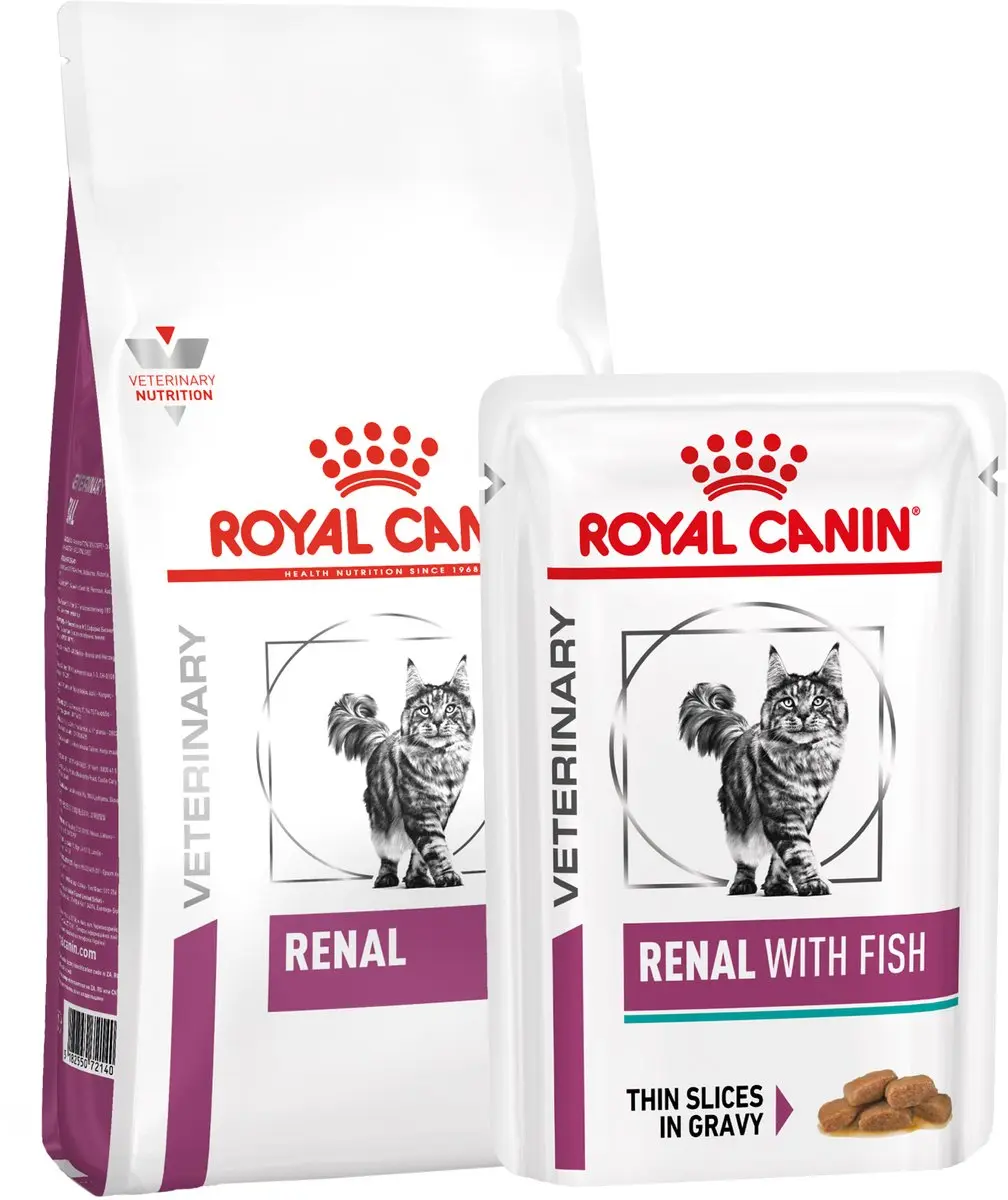 Royal Canin Renal Kat Combi Bundel - 4kg + 12x85g Vis