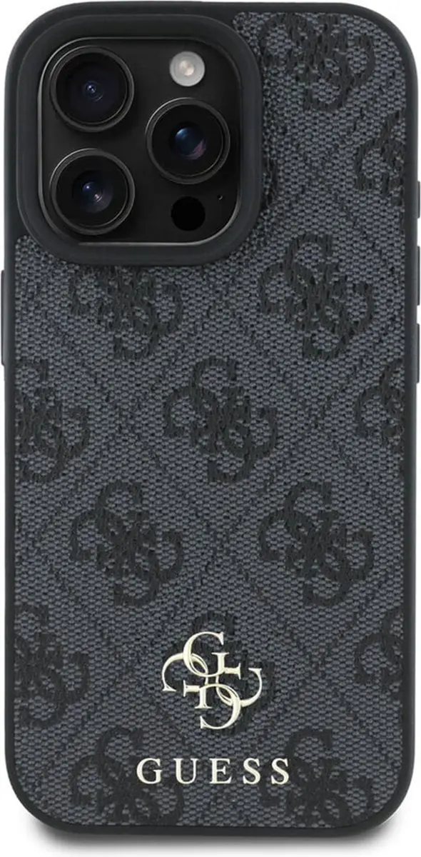 Guess GUHMP16LP4SM4MK Backcover - iPhone 16 Pro - Zwart