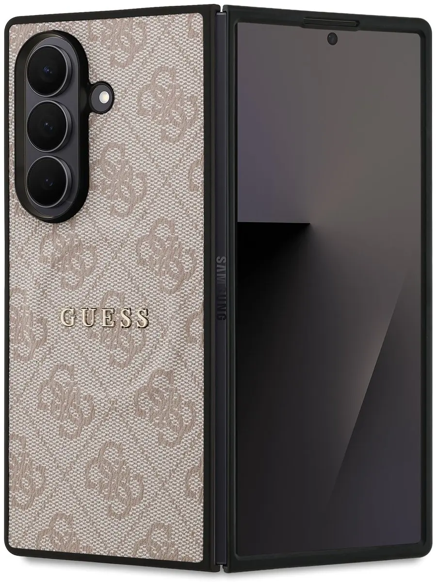 Guess PU Leather MagSafe Hoesje - Samsung Galaxy Z Fold7 - Roze