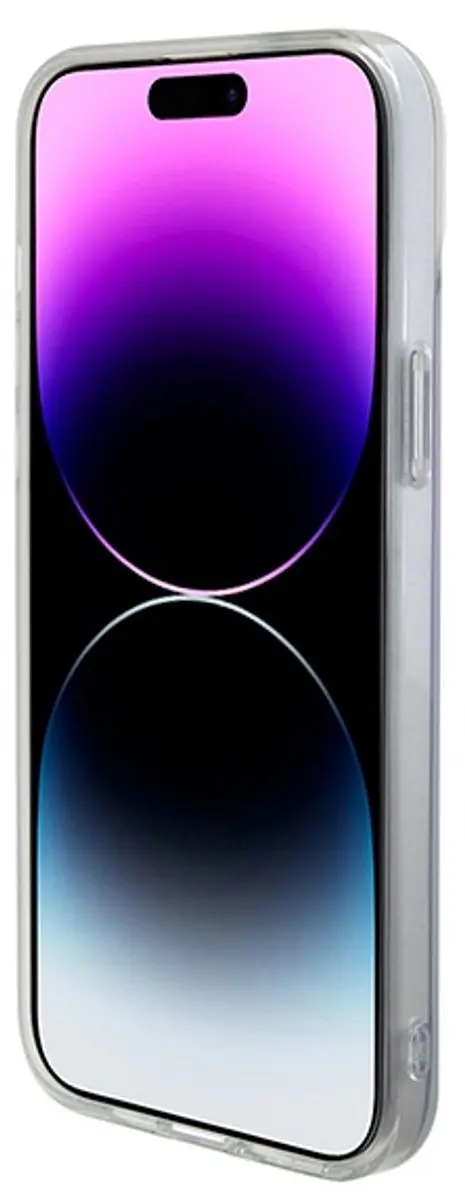 GUESS Faceted Mirror Back Case - Paars - iPhone 15
