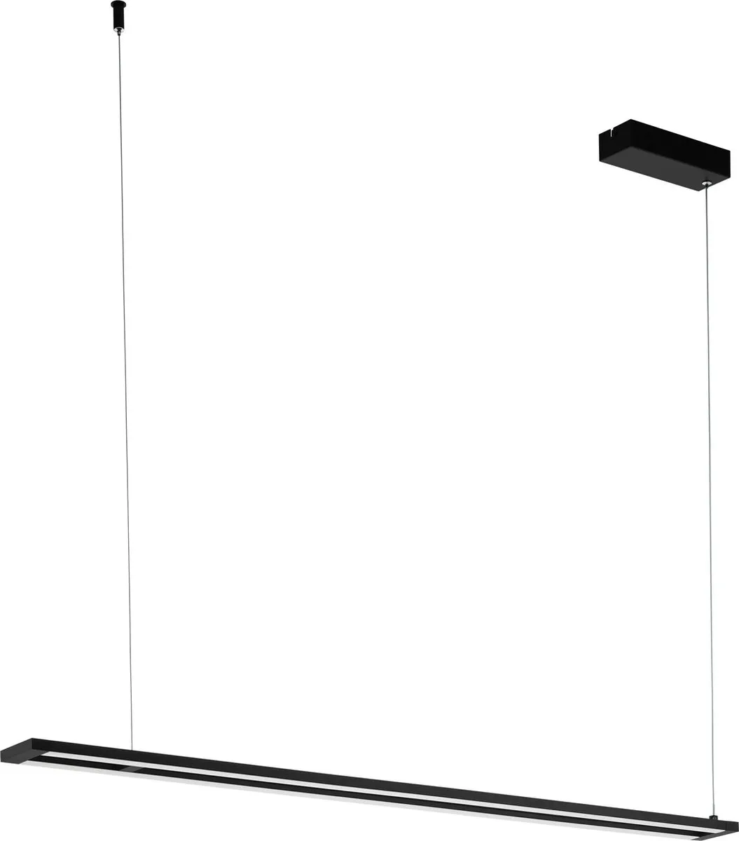 Eglo Amontillado Hanglamp LED 116cm - Zwart/Wit - Dimbaar
