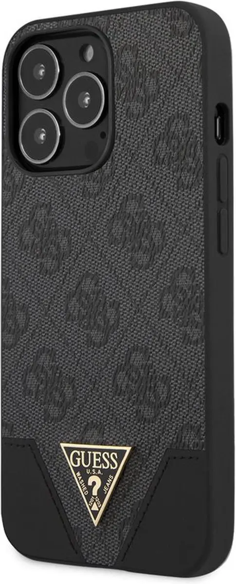 GUESS Metal Logo Hoes iPhone 13 Pro - Grijs