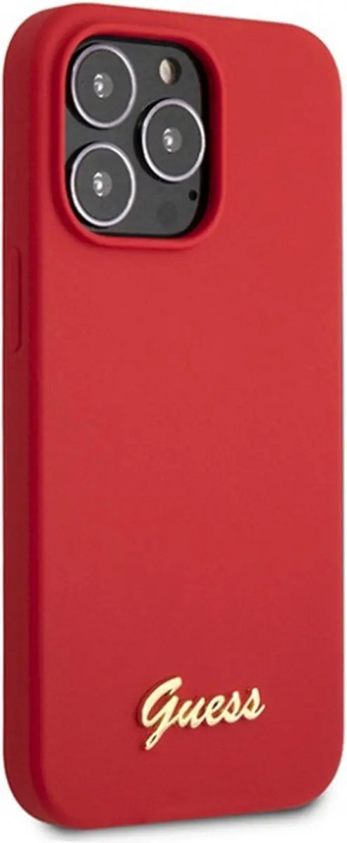 Guess Silicone Retro Back Case Rood - iPhone 13 Pro Max - afbeelding 3 van 6
