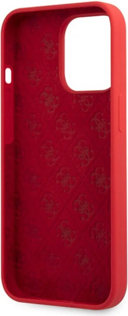 Guess Silicone Retro Back Case Rood - iPhone 13 Pro Max - afbeelding 2 van 6