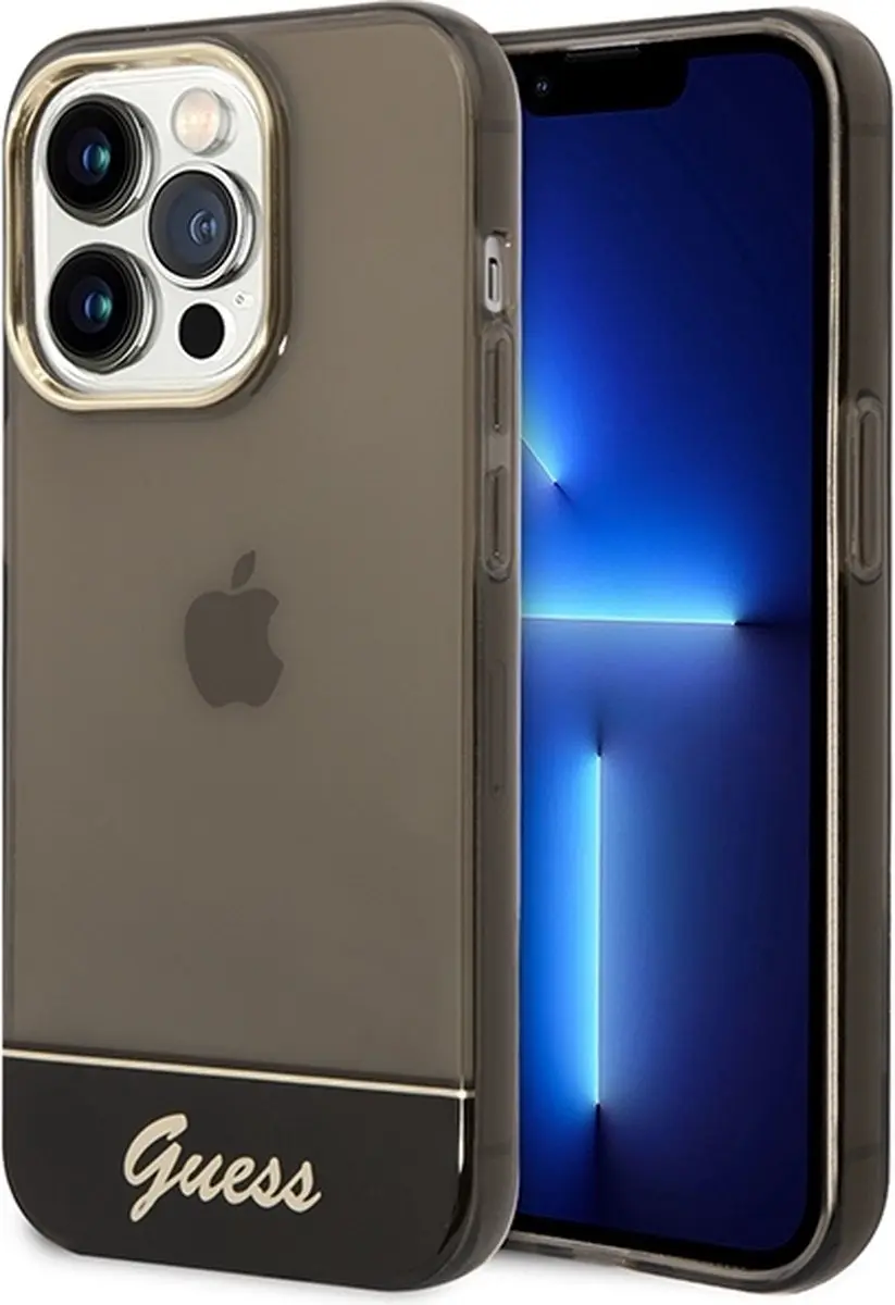 GUESS Translucent Hoes iPhone 14 Pro Max - Zwart - afbeelding 6 van 6