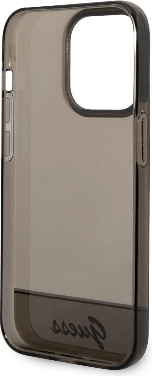 GUESS Translucent Hoes iPhone 14 Pro Max - Zwart