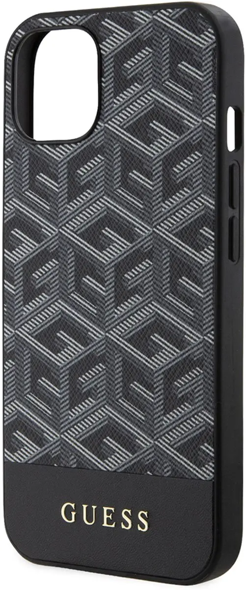 Guess G-Cube Back Case MagSafe - iPhone 15 - Zwart