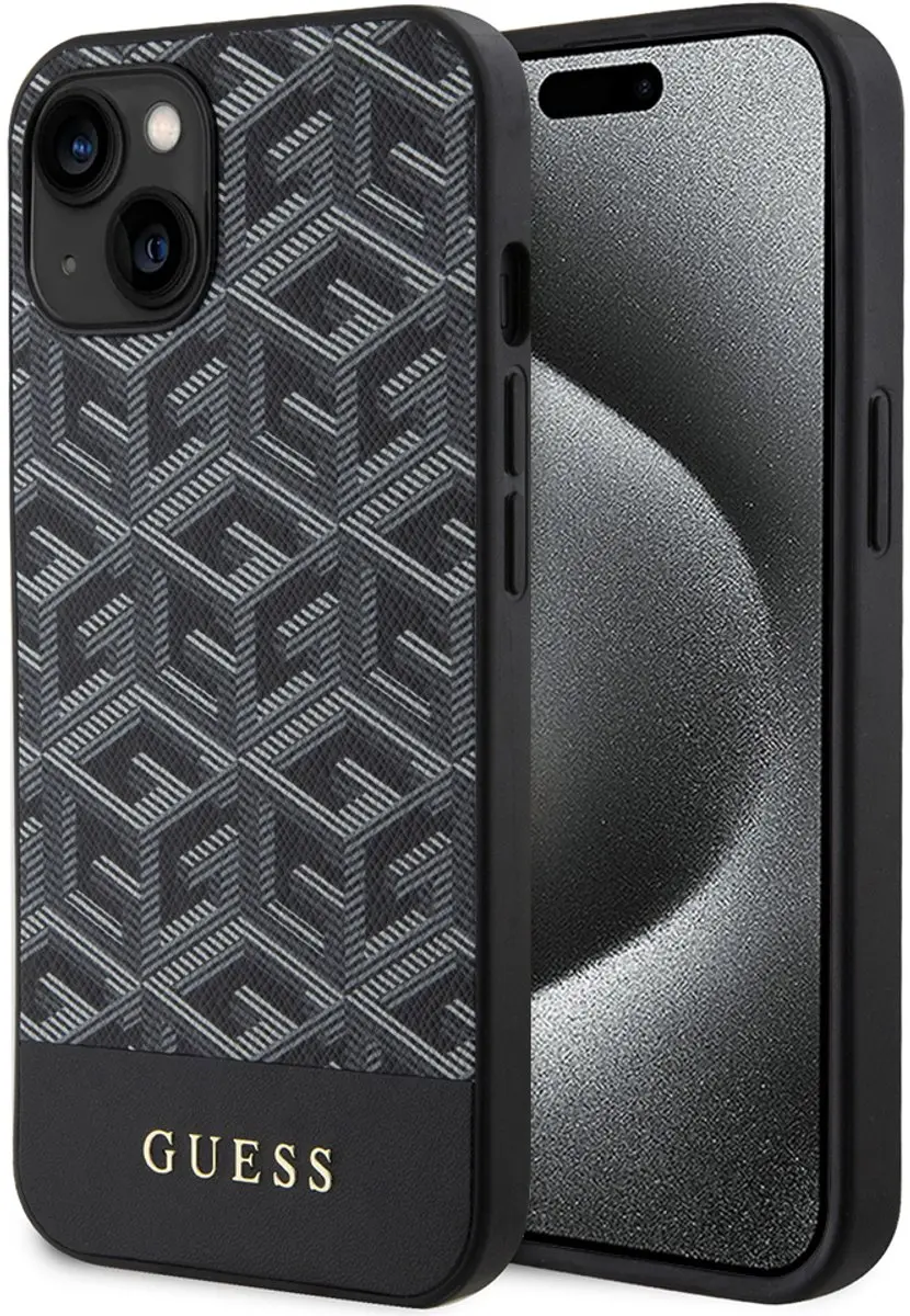 Guess G-Cube Back Case MagSafe - iPhone 15 - Zwart