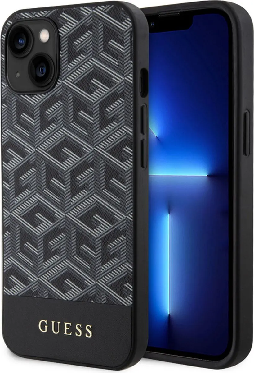 Guess G-Cube Back Case MagSafe - iPhone 15 - Zwart