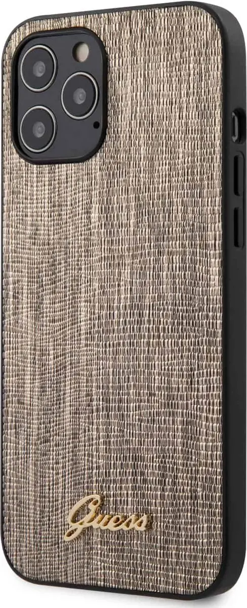 Guess Lizard iPhone Hoesje - Goud - S212-3