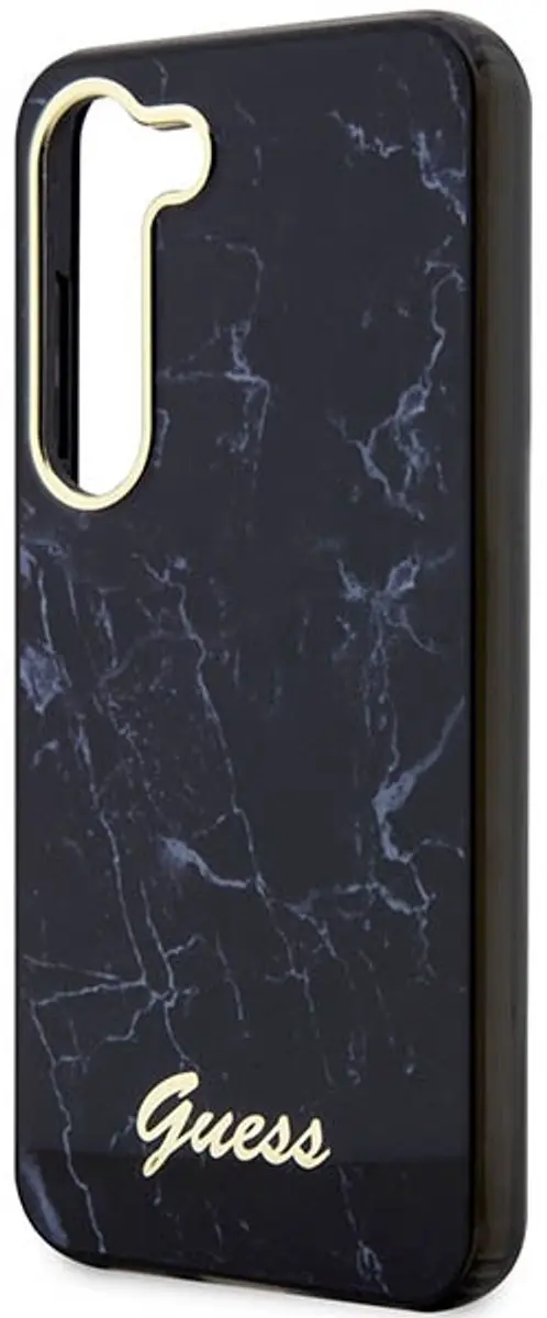 Guess Samsung Galaxy S23 Plus Hoesje - Marmer Zwart - afbeelding 6 van 6