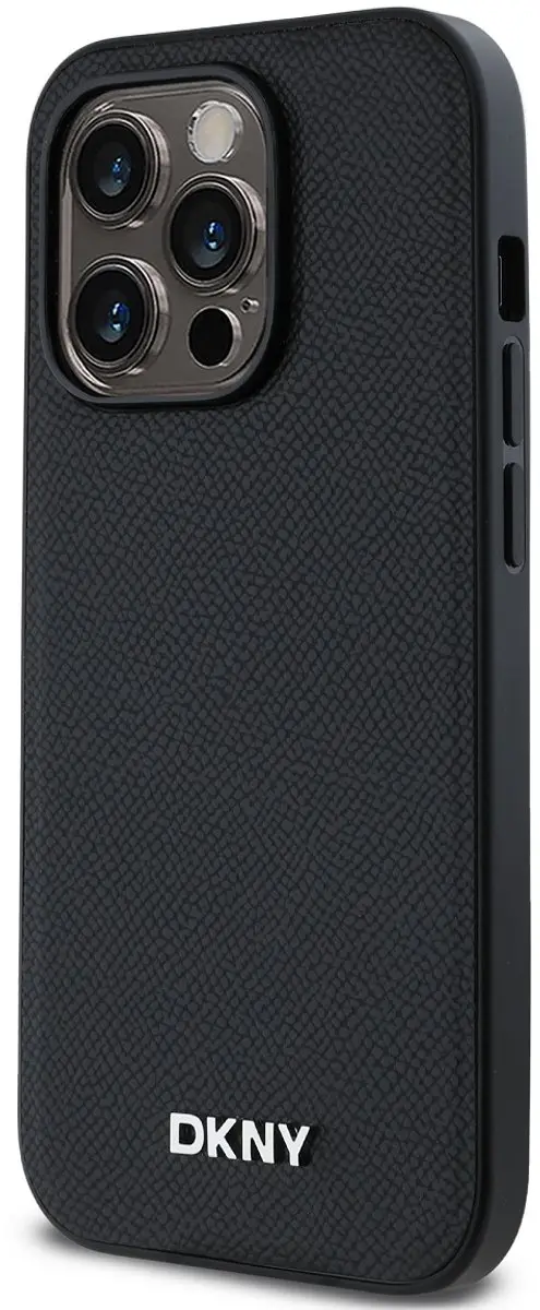 DKNY Hoesje iPhone 14 Pro MagSafe - Zwart DKHMP14LPGHLMK