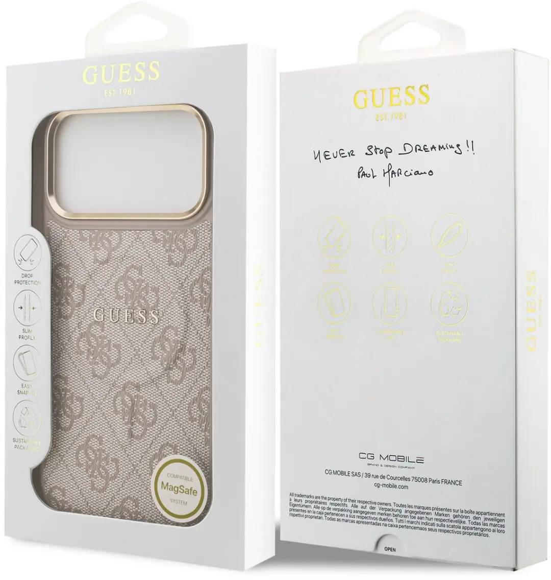 GUESS iPhone 17 Pro Max Back Cover - Roze - Magsafe