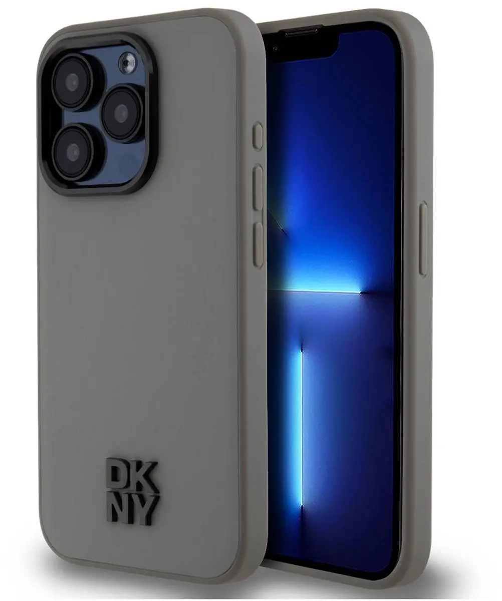 DKNY Hoesje iPhone 15 Pro Max MagSafe - Grijs DKHMP15XPSMCSLE