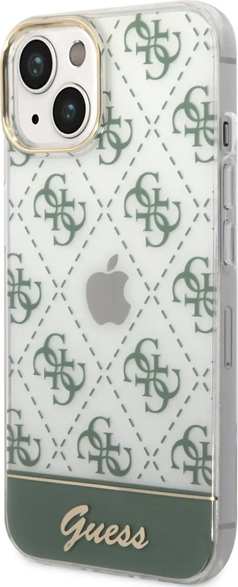 Guess iPhone 14 Plus Telefoonhoesje - Groen - MagSafe