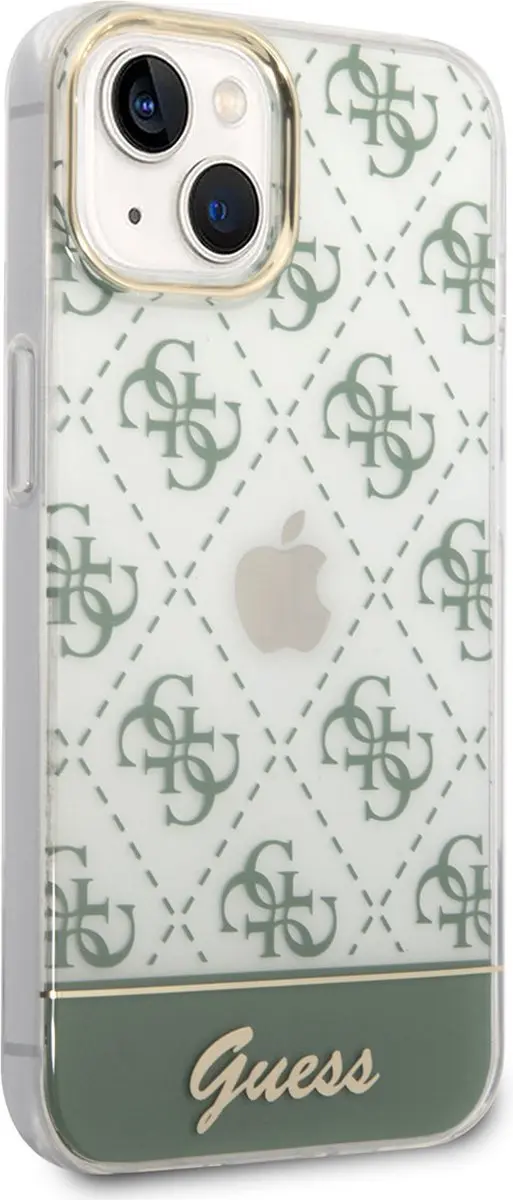 Guess iPhone 14 Plus Telefoonhoesje - Groen - MagSafe