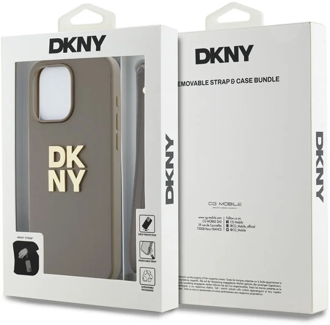 DKNY Hoesje iPhone 14 Pro Max Beige - DKHCP14XPBSWSE