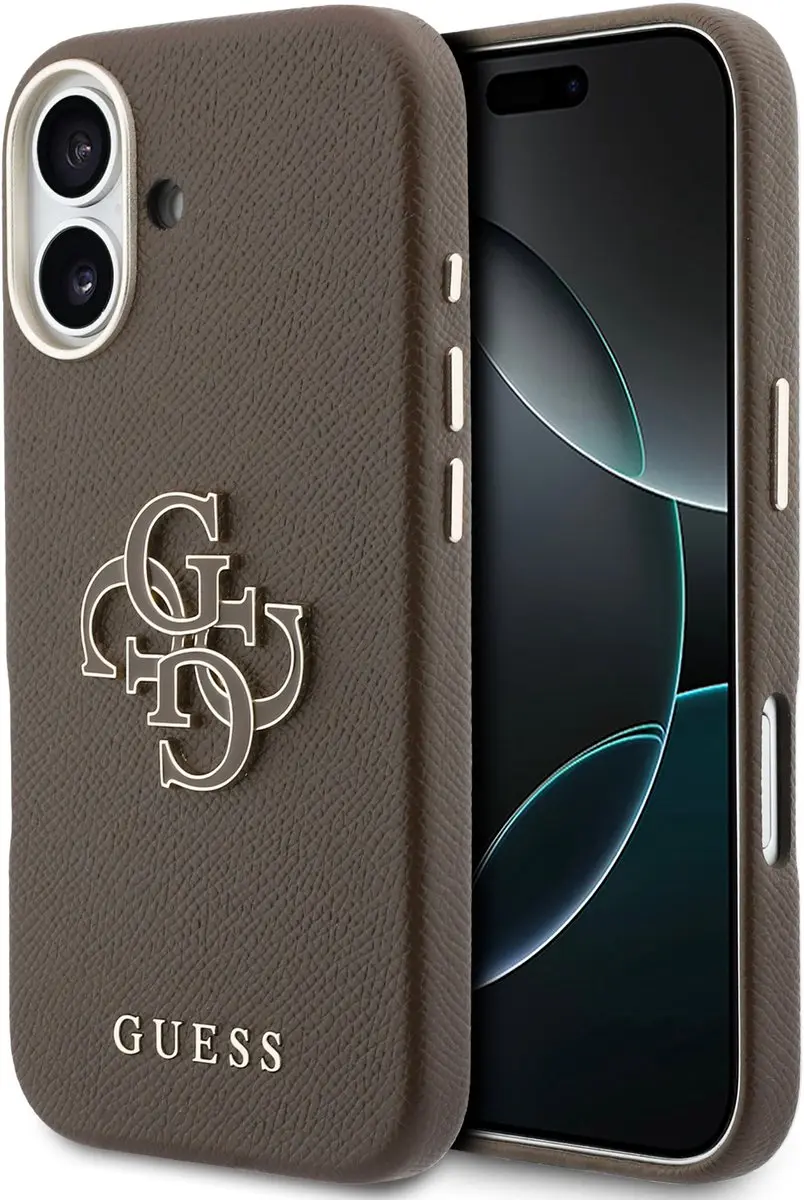GUESS PU Resin Logo Backcover 14926 - iPhone 17 - Bruin