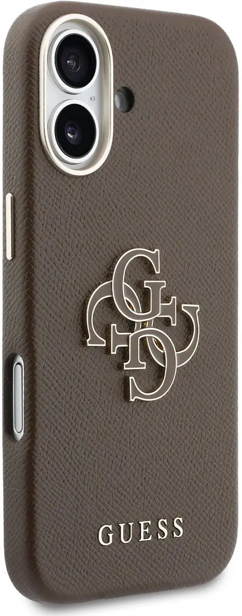 GUESS PU Resin Logo Backcover 14926 - iPhone 17 - Bruin