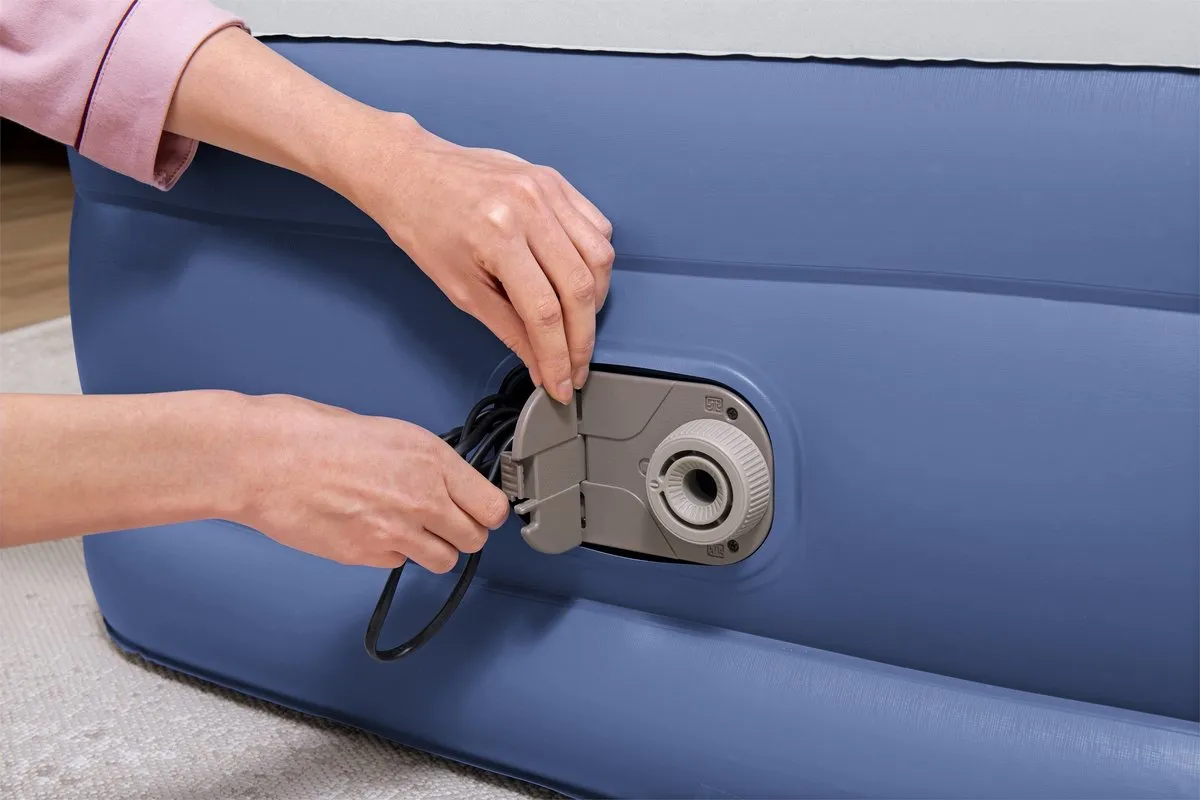 Bestway Tritech Hoog Luchtbed 97cm - Grijs/Blauw