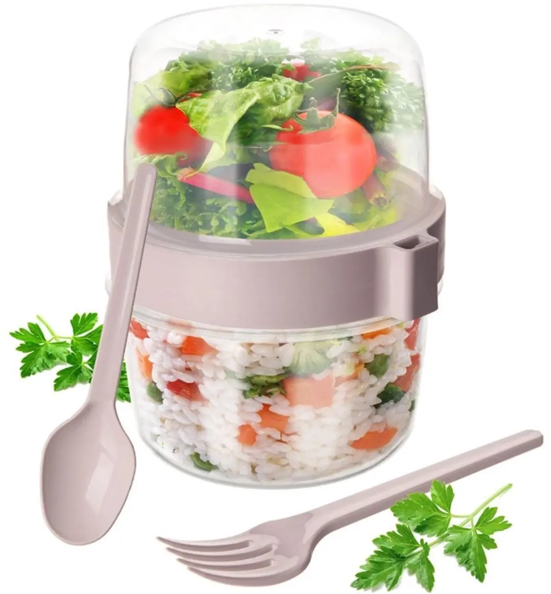 Orion Yoghurtbeker met Lepel 370ml - 3-delig - BPA-vrij