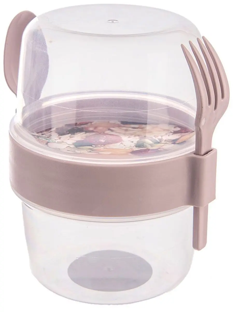 Orion Yoghurtbeker met Lepel 370ml - 3-delig - BPA-vrij - afbeelding 6 van 6