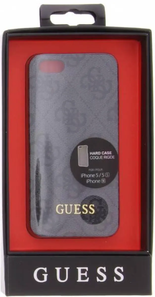 GUESS 4G Uptown Hoesje - iPhone 5/5s/SE - Grijs