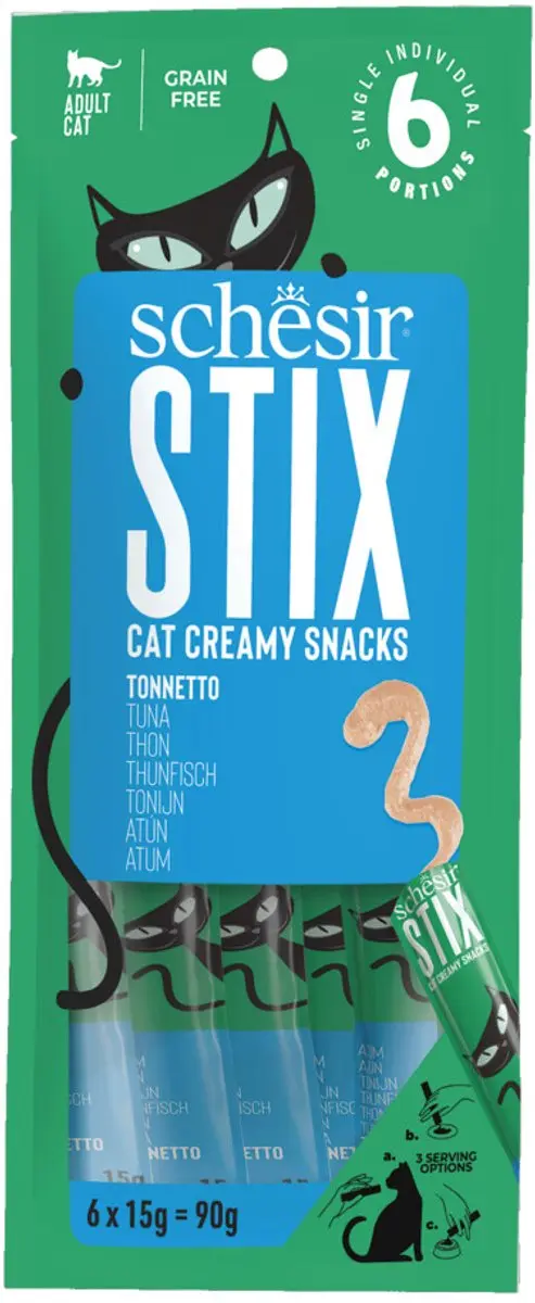 Schesir Kattensnack Stix Tonijn & Makreel