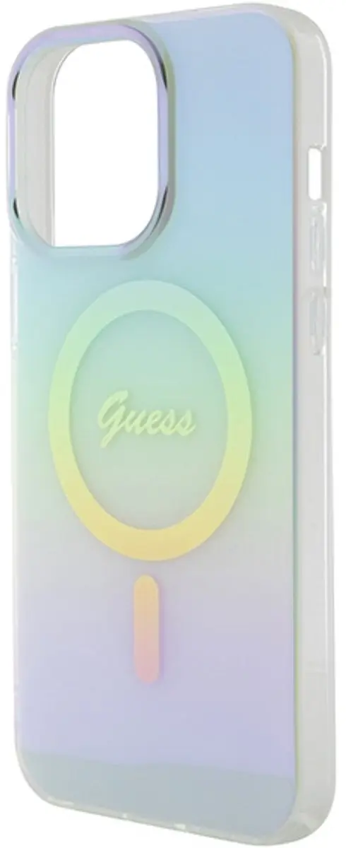 GUESS Iridescent Back Case MagSafe - iPhone 15 Pro Max - Turquoise